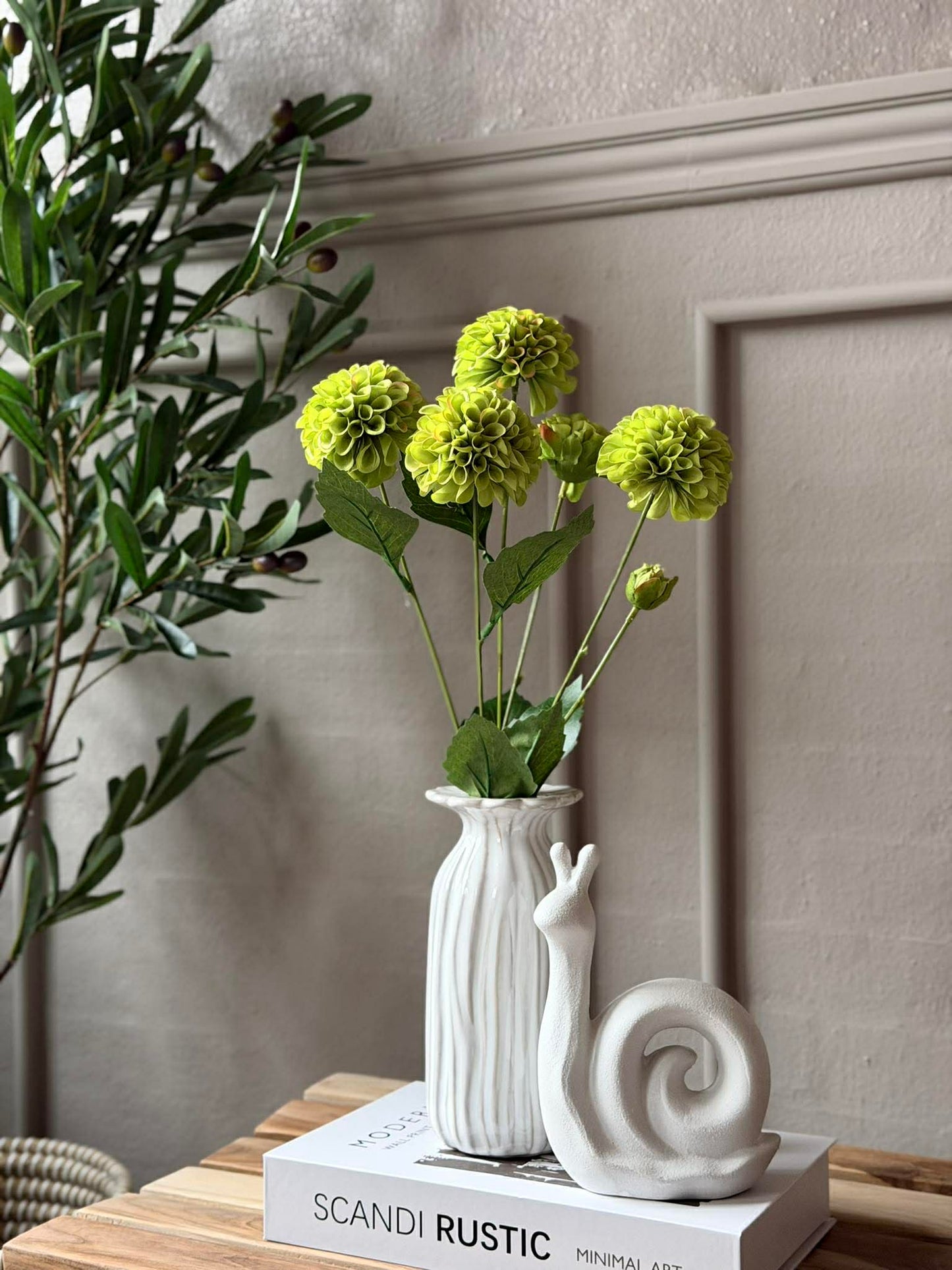 Blomster stilk med flere blomster - Lime