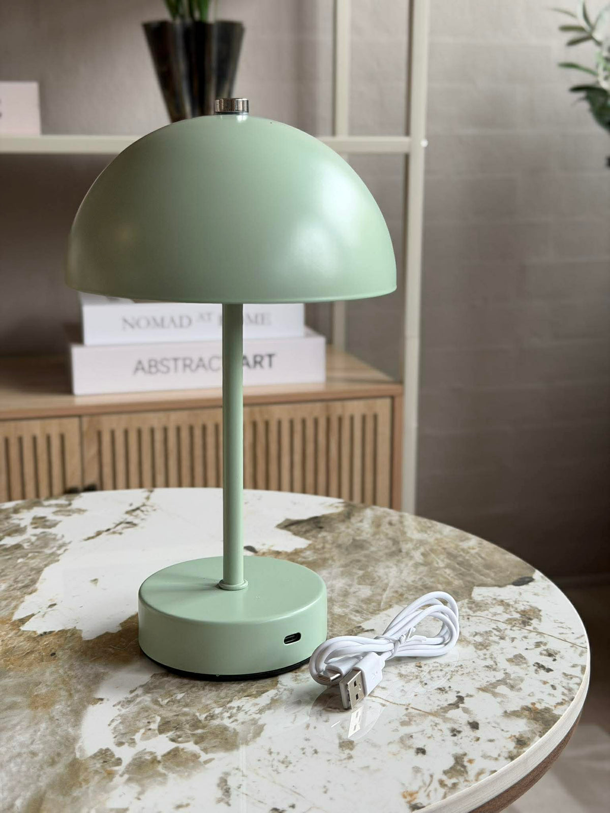 Bordlampe med touch - Grøn