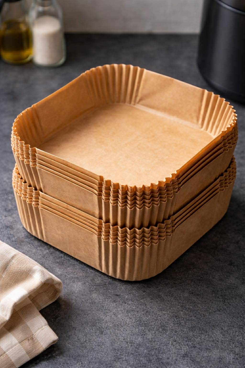 Airfryer Bagepapir Firkantet - 50 ark
