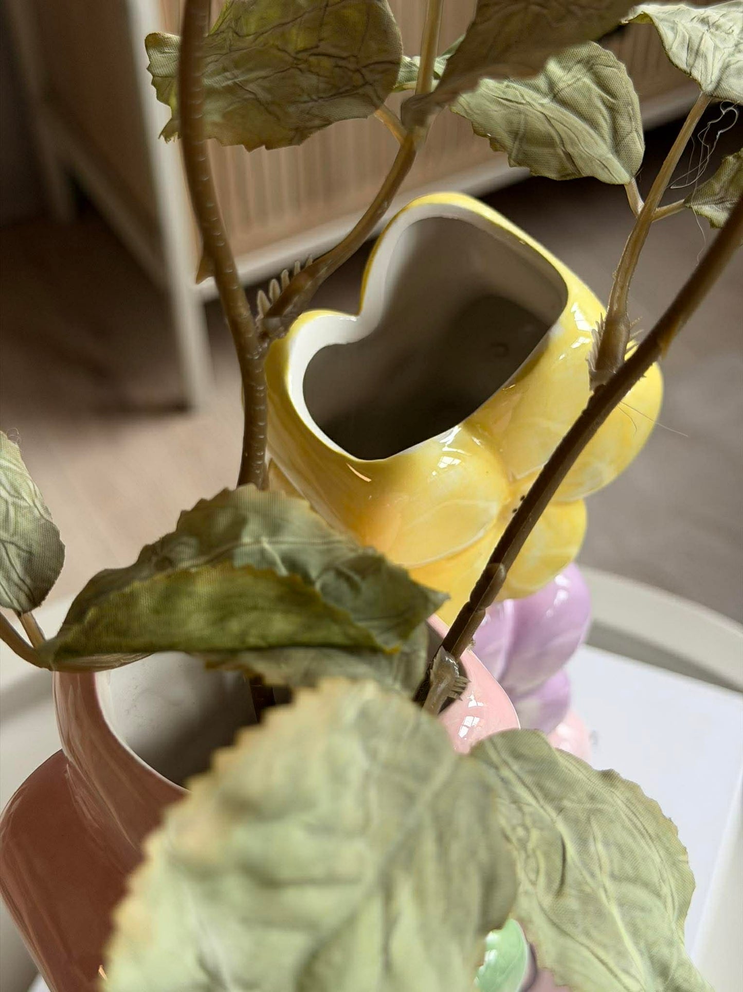 Vase med pastel blomster - Color mix