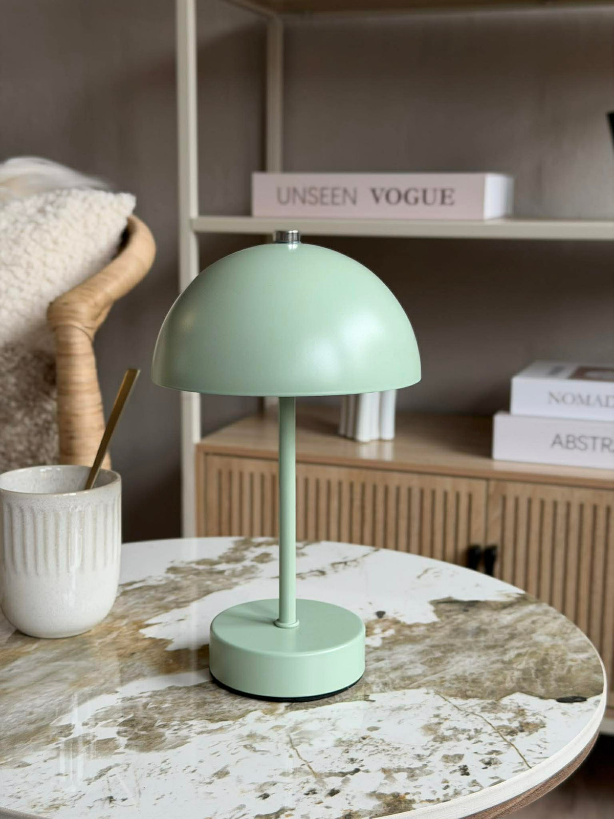 Bordlampe med touch - Grøn