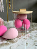 Makeup organiser med svampe - Rund