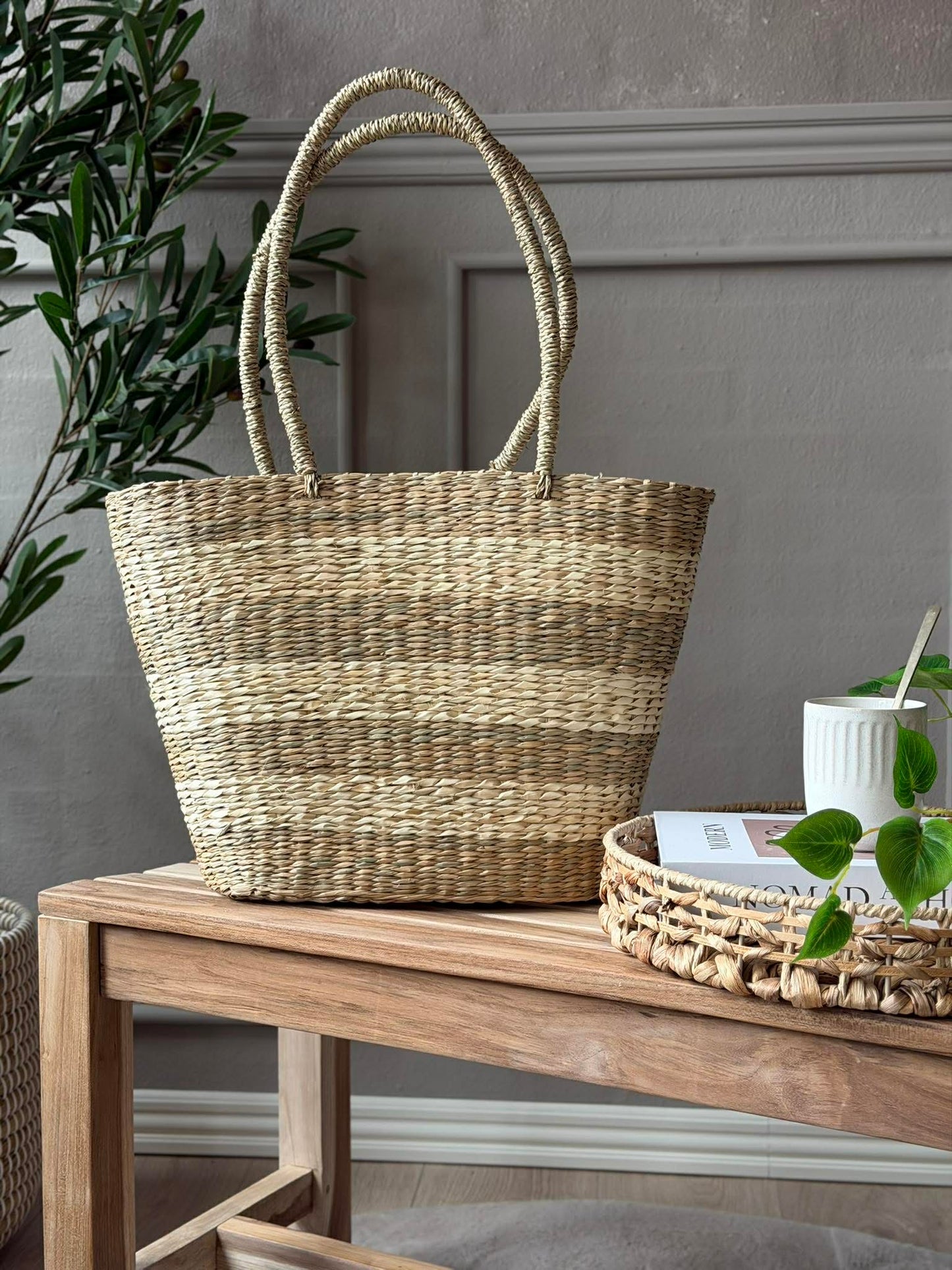 Shopper - Søgræs Striber