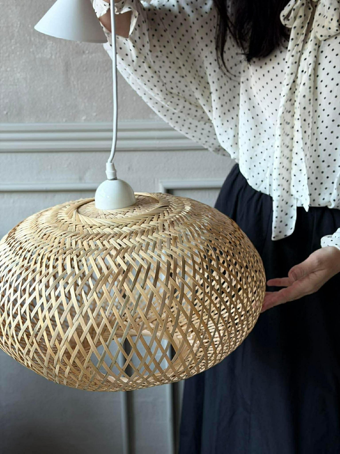 Lampe bambus – Dia 38cm