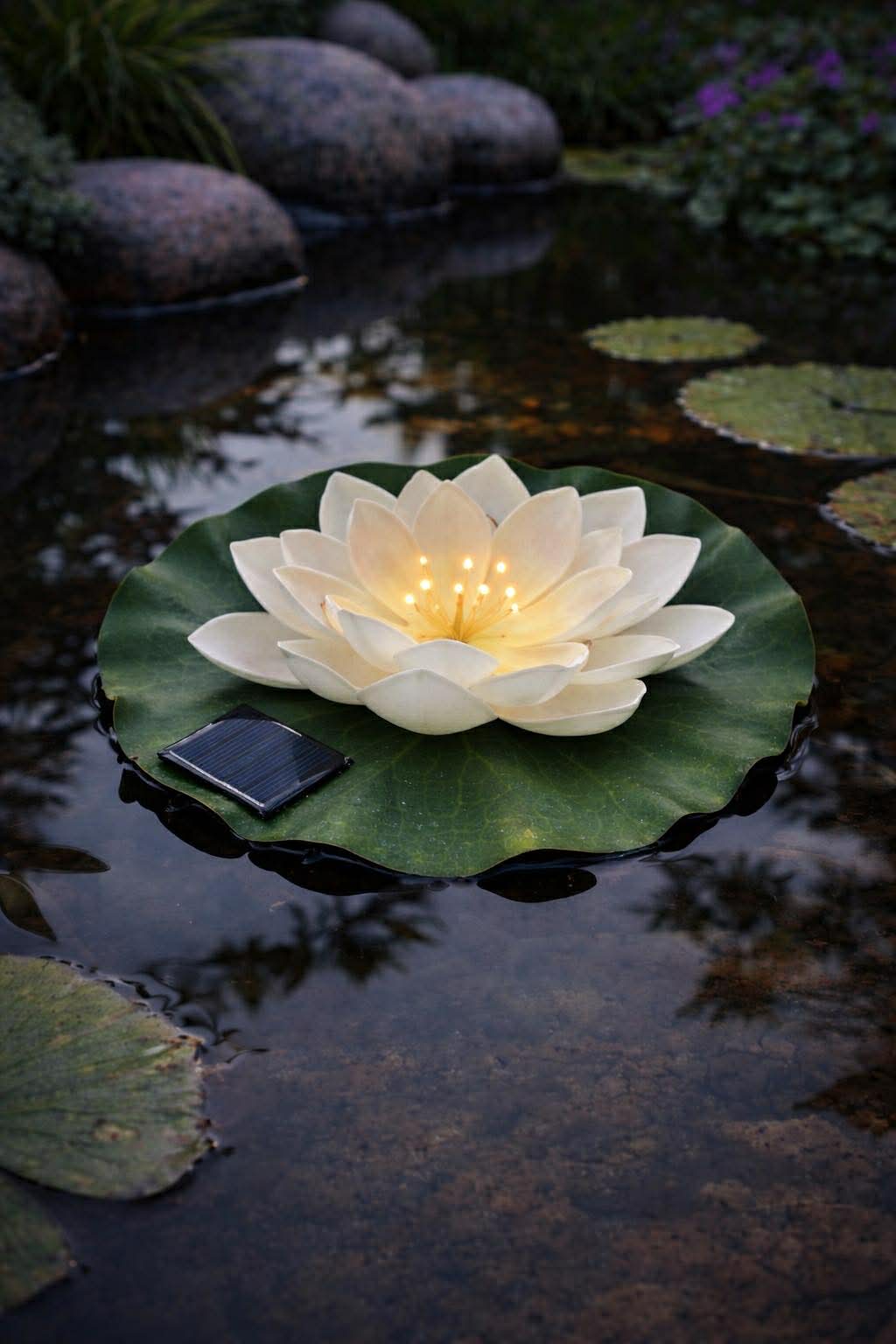 Solcelle LOTUS – Hvid