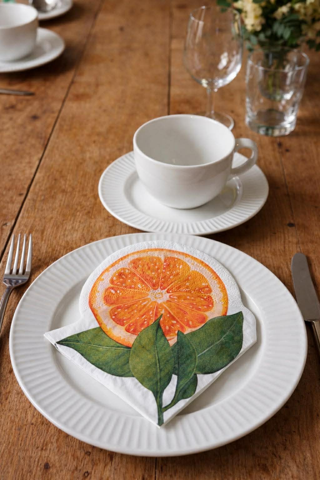 Servietter Orange - 12 stk