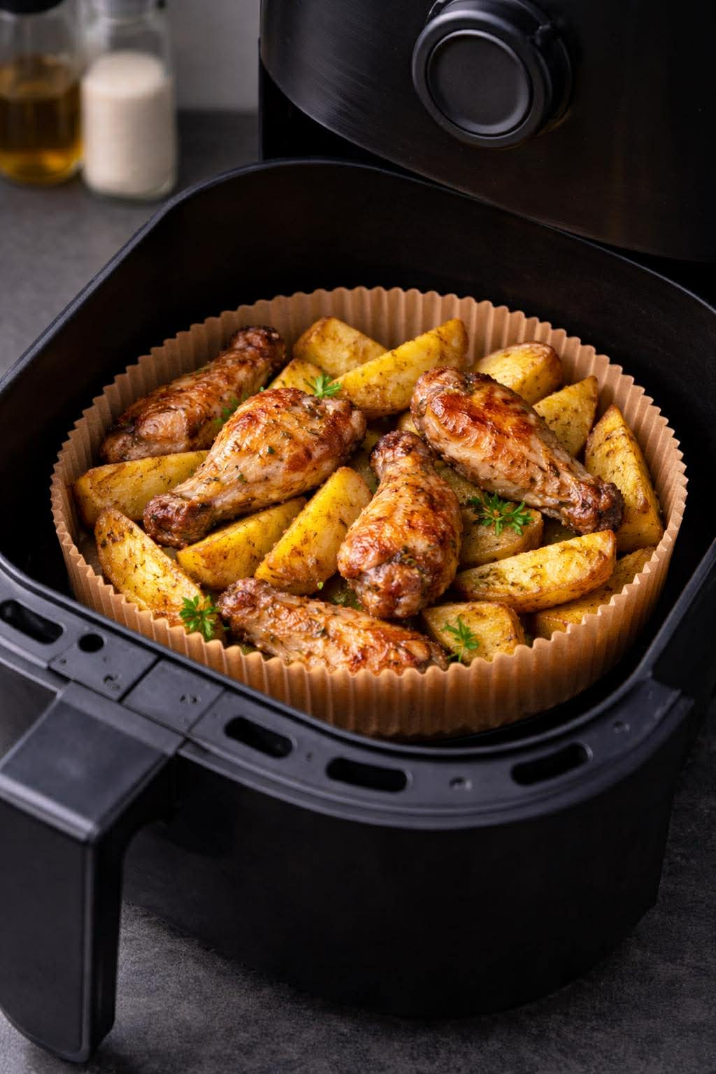 Airfryer Bagepapir Rund - 50 ark.