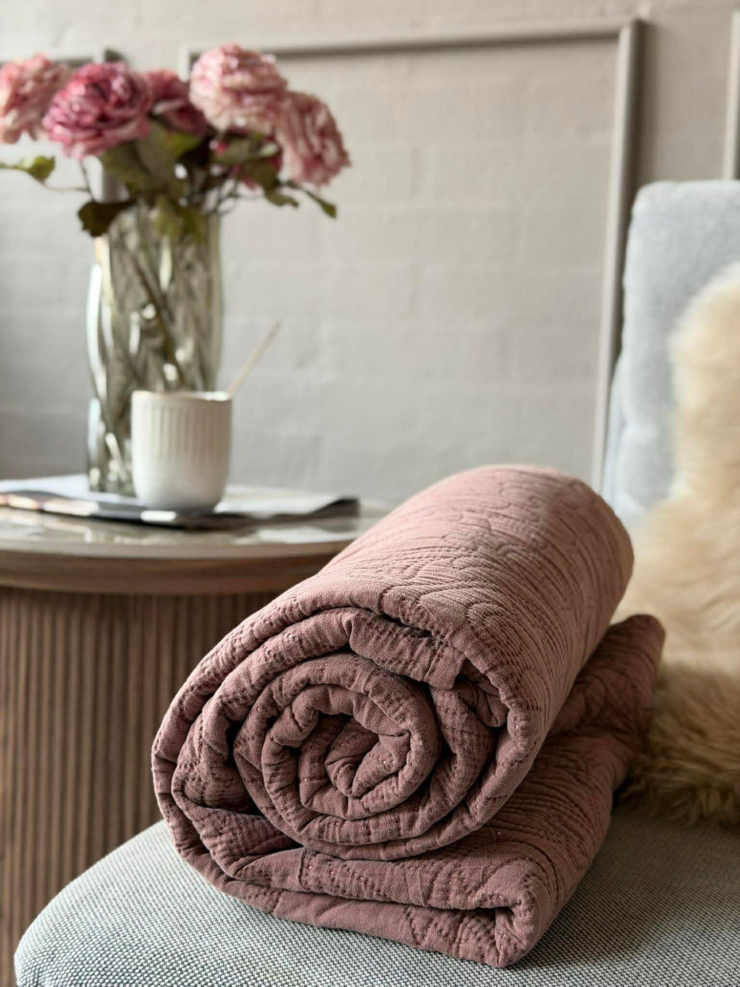 Plaid Quilt - Rose Stonewashed