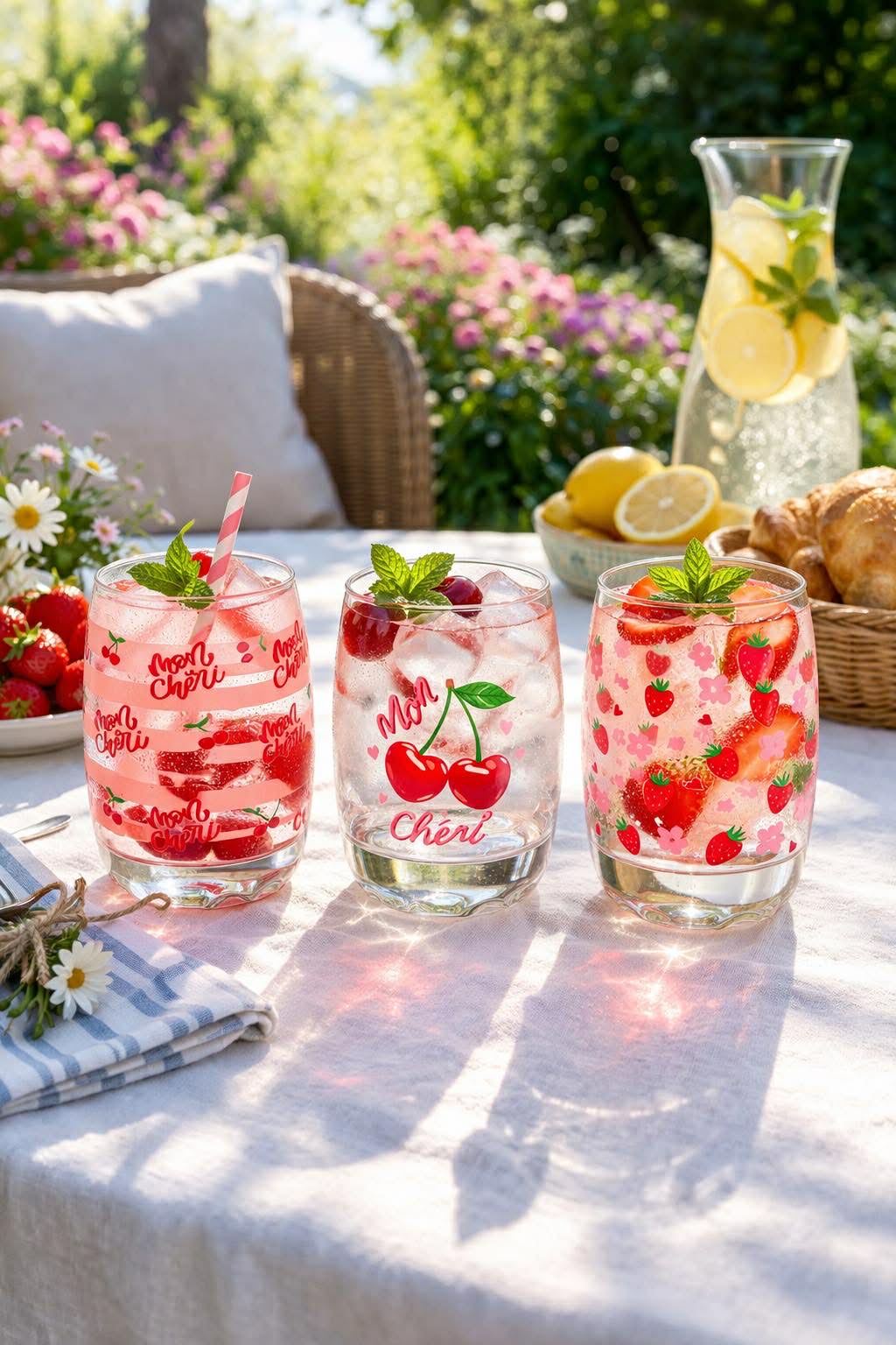Glas Cherry - Sæt af 3 stk.