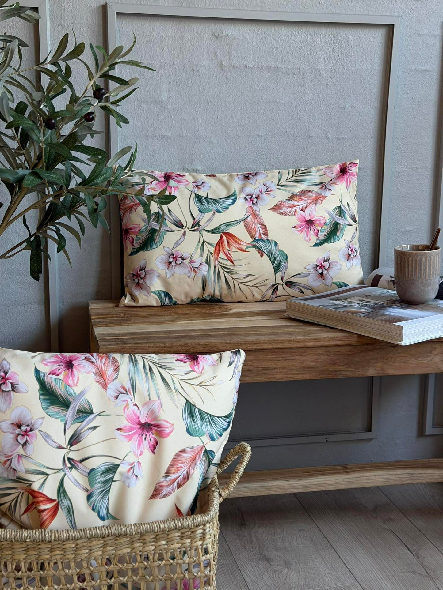 Pude med fyld Bloom - Flere farver