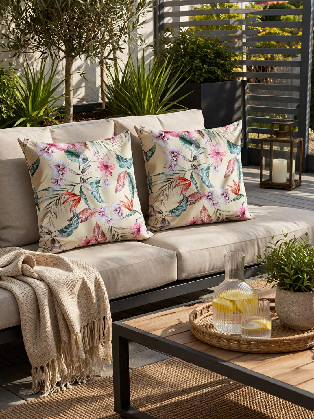 Pude 45x45 cm - Bloom - Flere farver