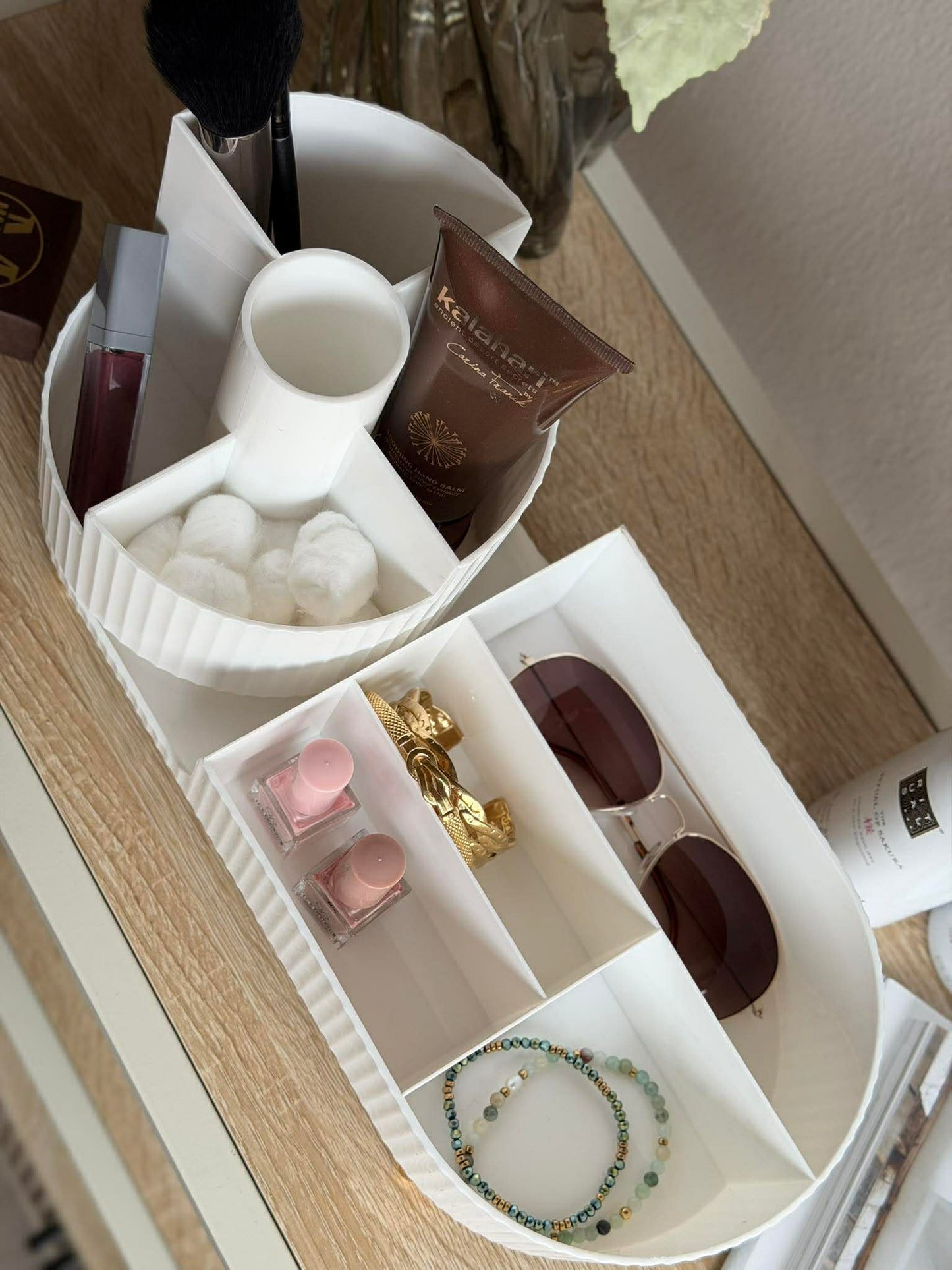 Makeup organiser 9 rum og drejefunktion