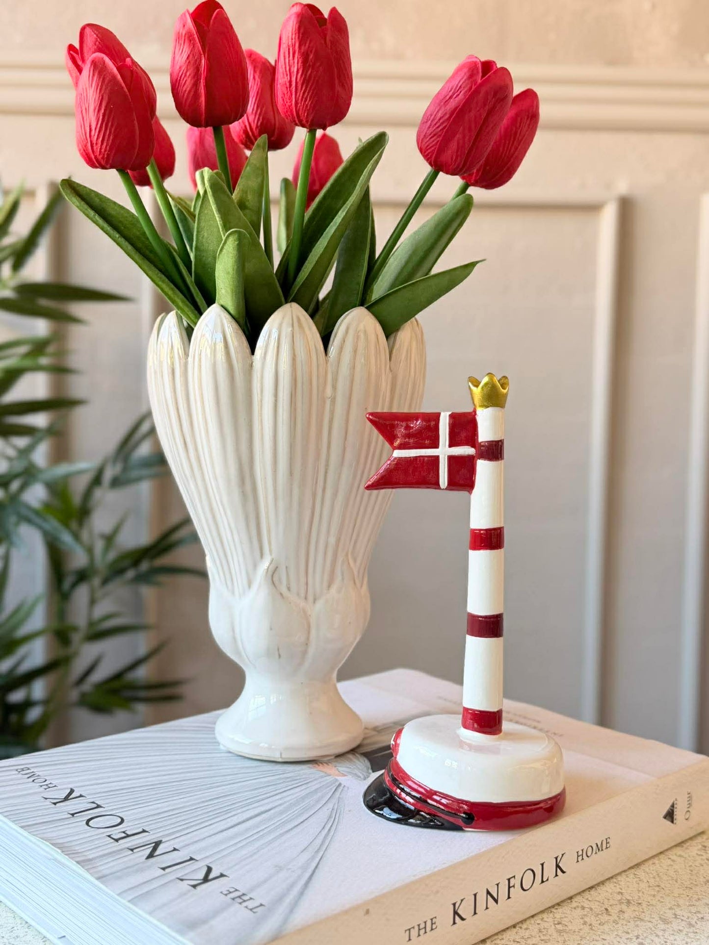 Studenterflag med striber 18 cm - Flere farver