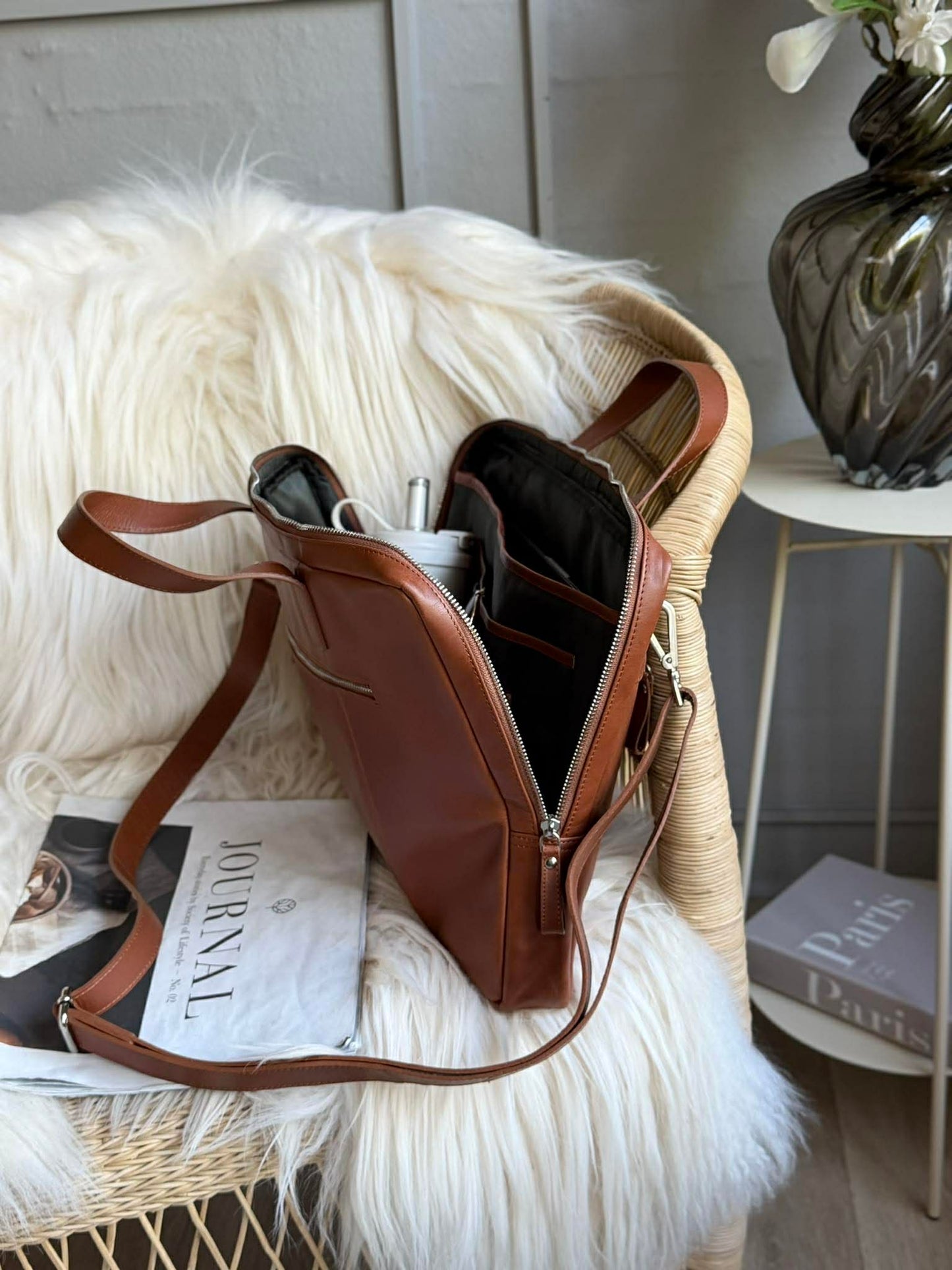 Laptoptaske - LUND New Cognac