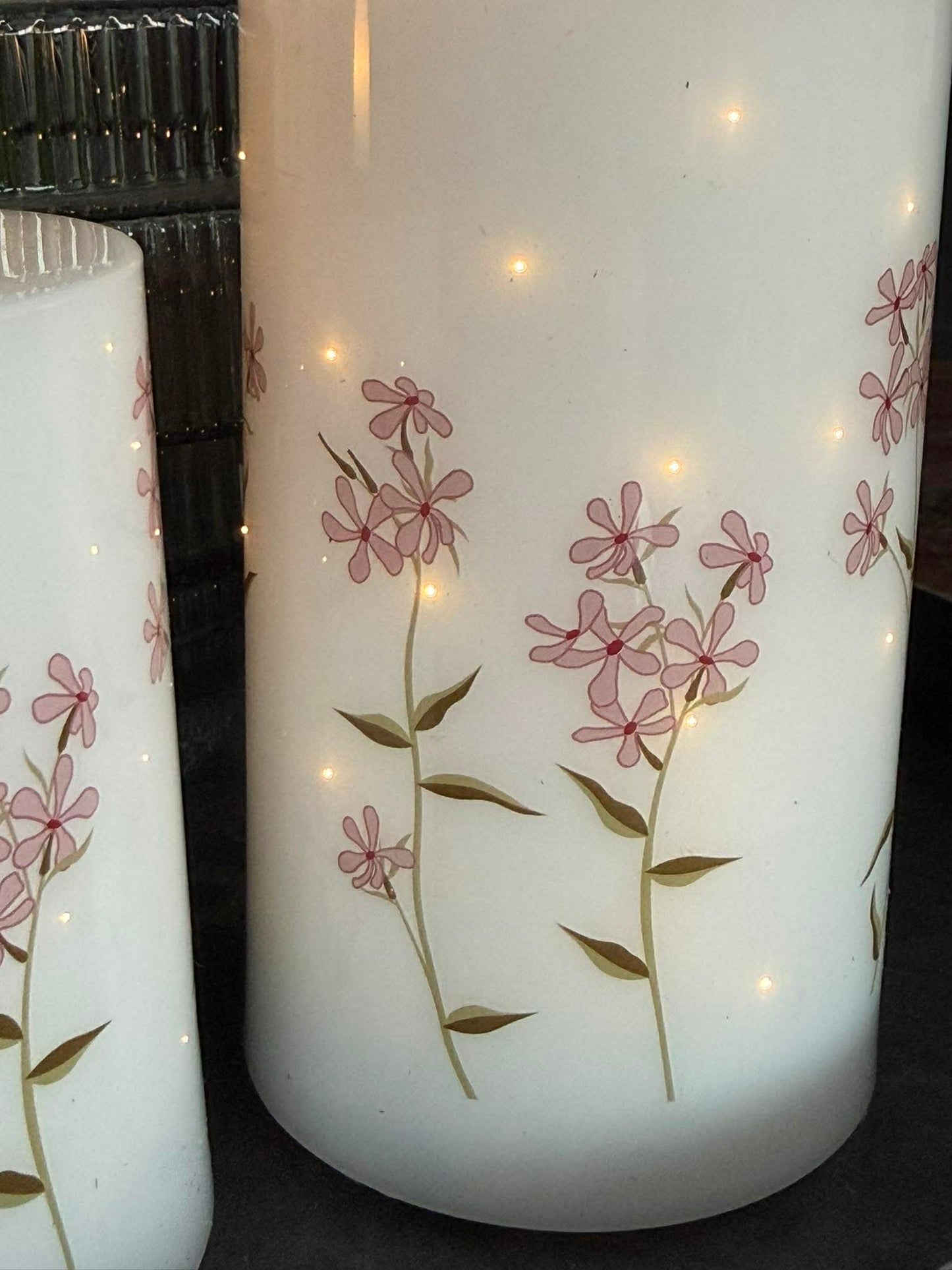 LED Bloklys TWINKLE flower - Sæt med 2stk.