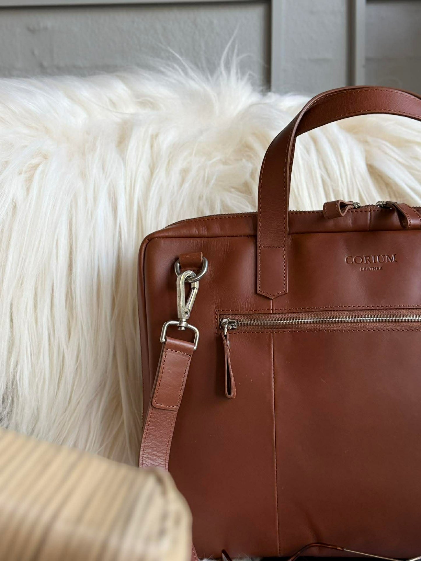 Laptoptaske - LUND New Cognac