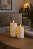 LED Bloklys TWINKLE Citrus - Sæt med 2 stk