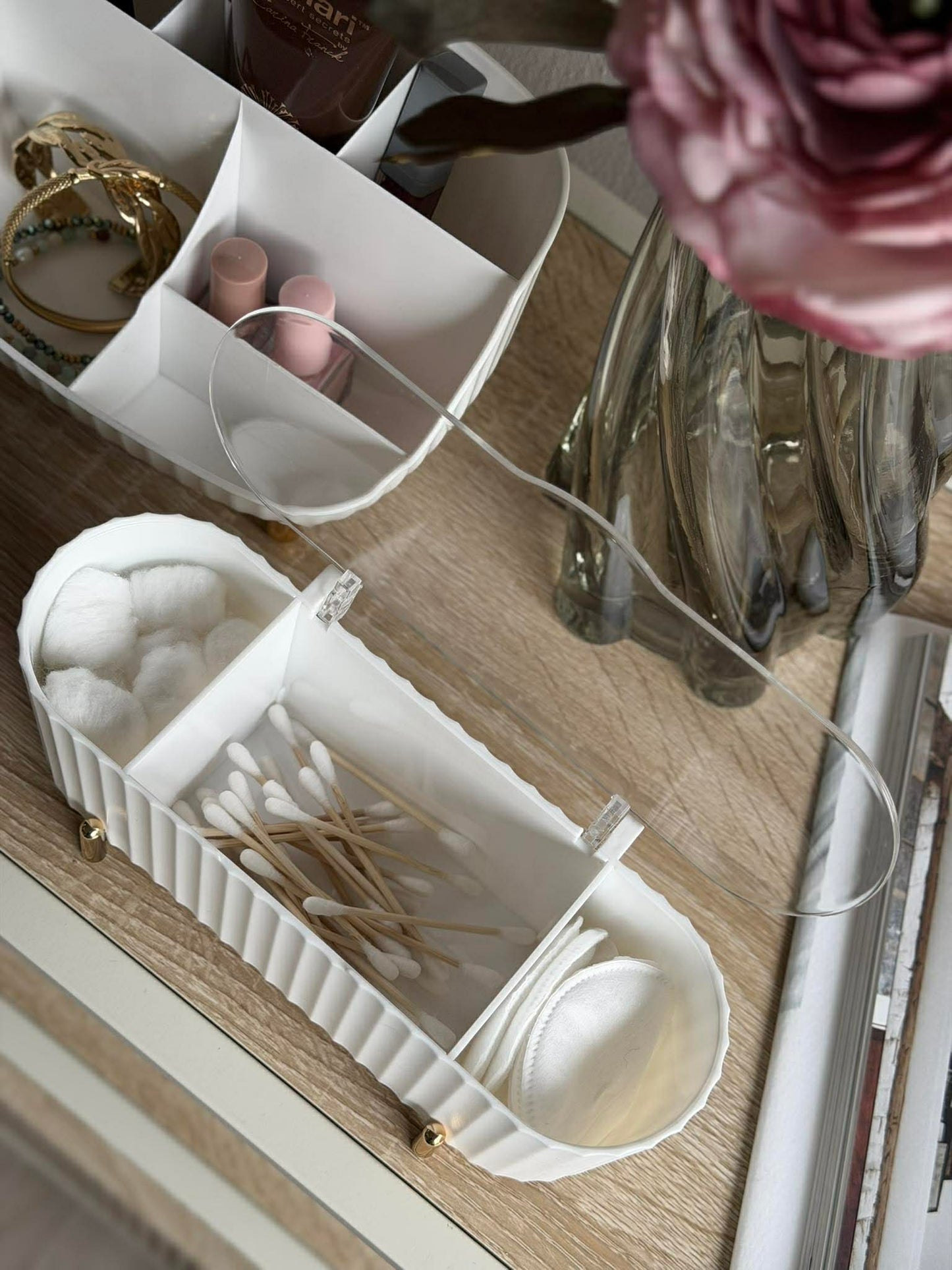 Makeup organiser - Hvid