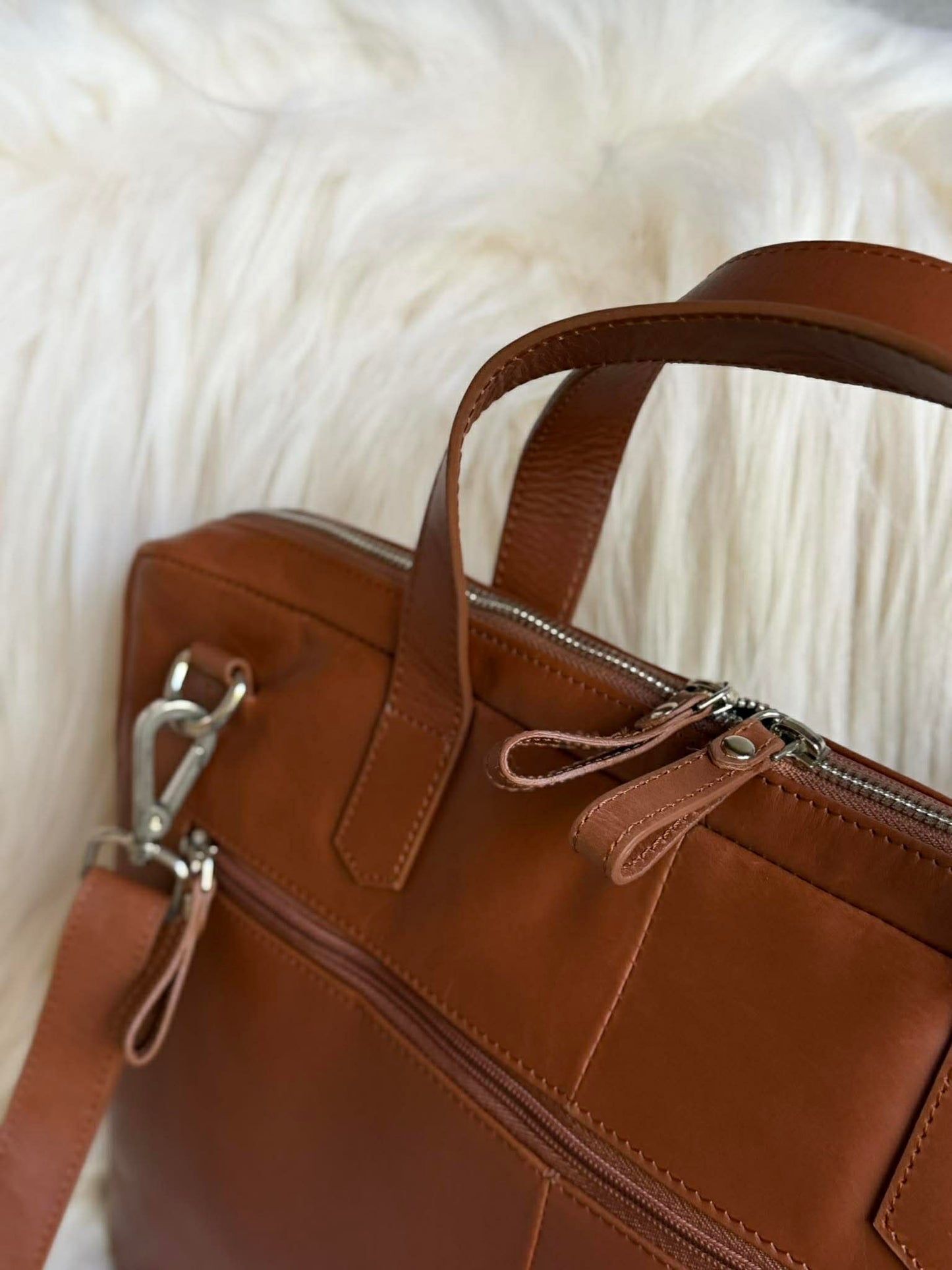 Laptoptaske - LUND New Cognac