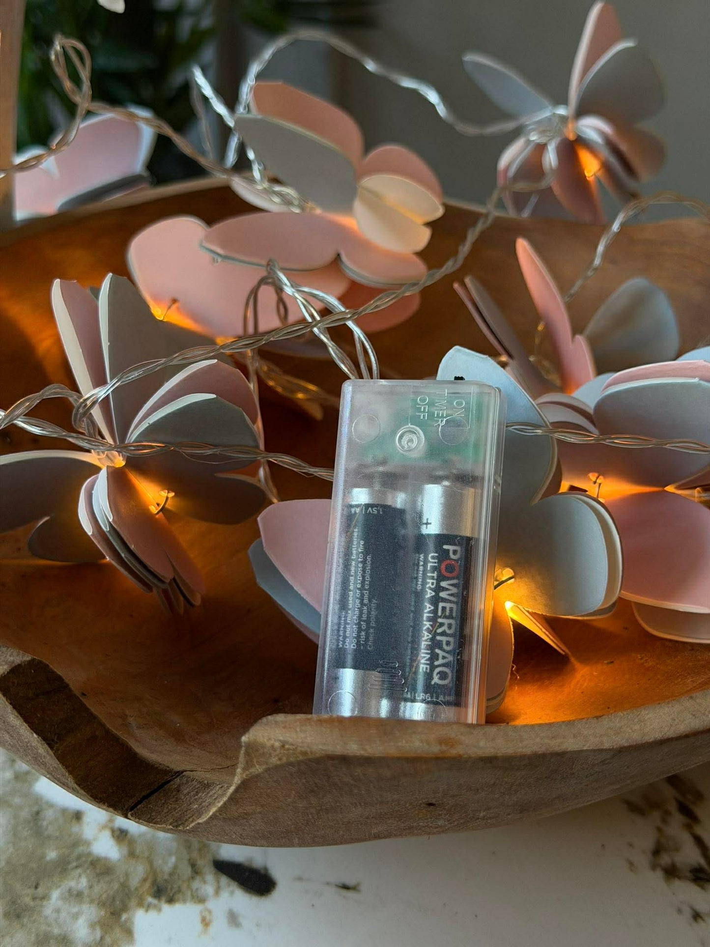 LED Lyskæde - Sommerfugle