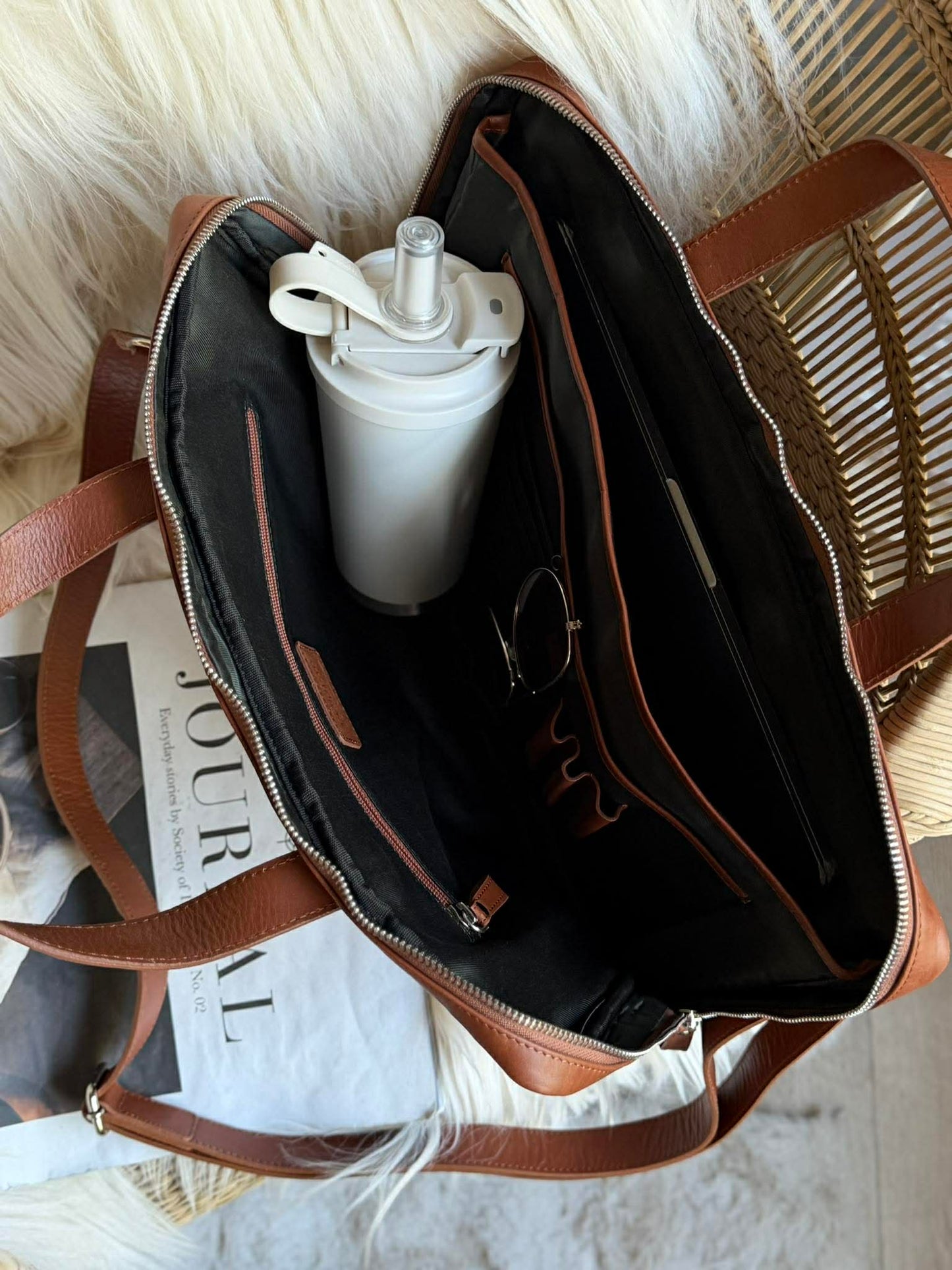 Laptoptaske - LUND New Cognac