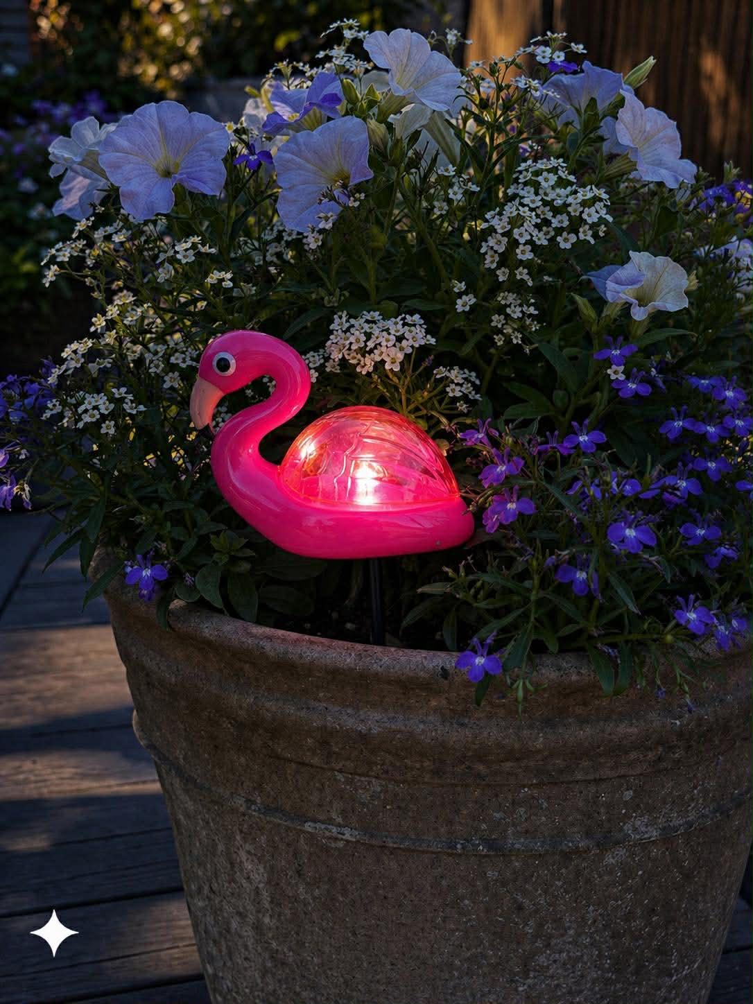 Flamingo på spyd - Solar