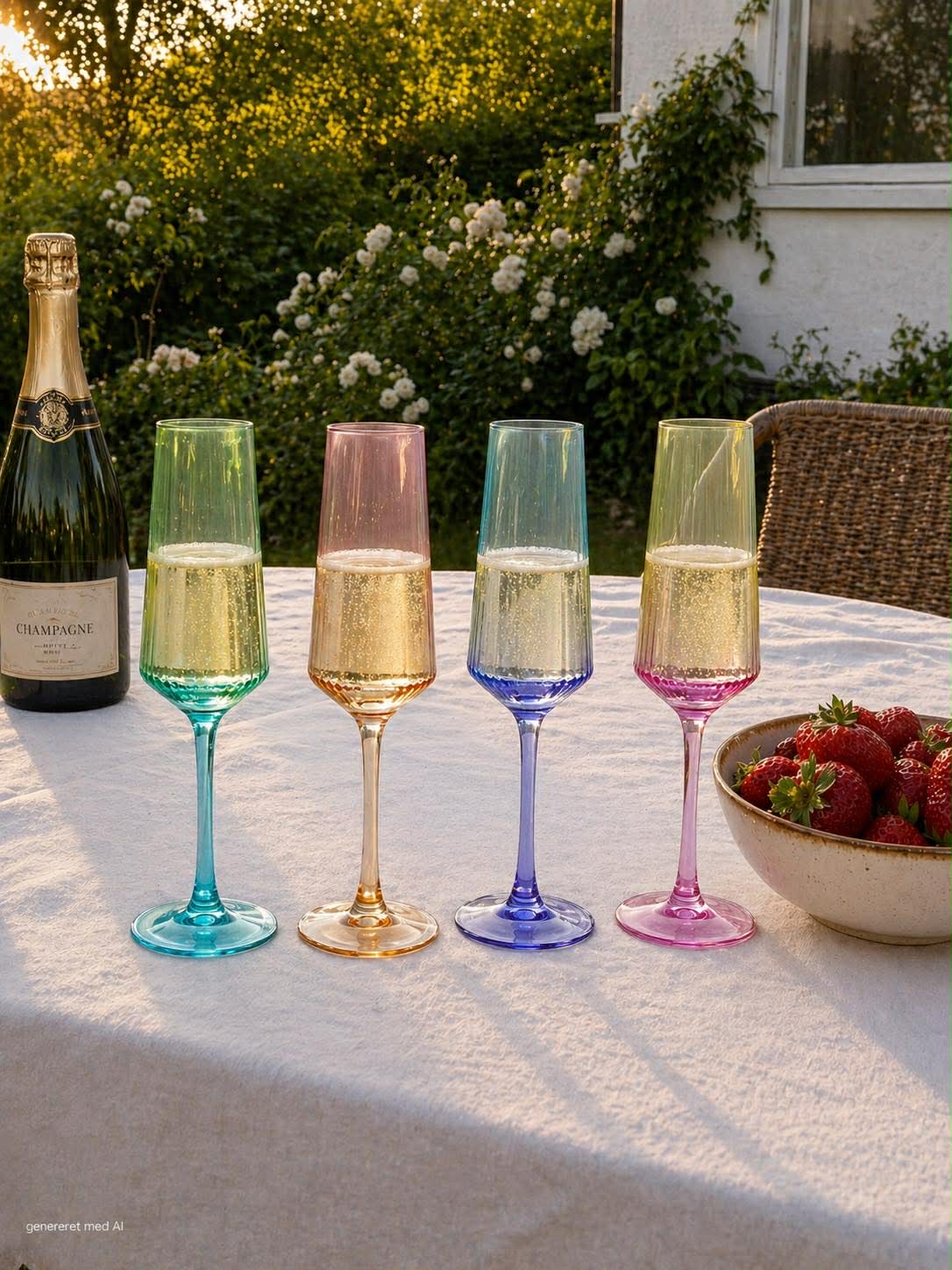 Champagneglas Aurora - Color MIX