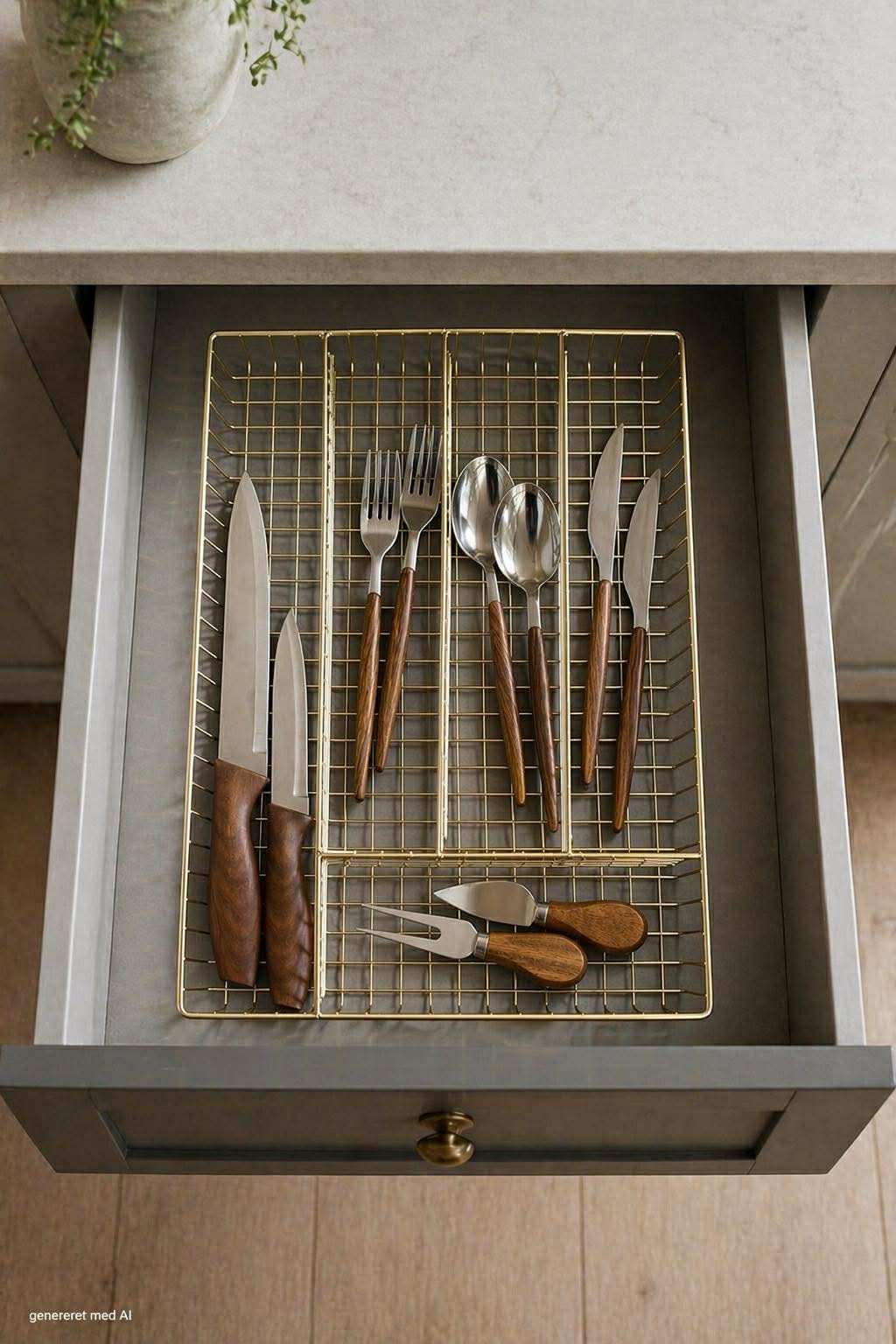 Bestikbakke Guld metal