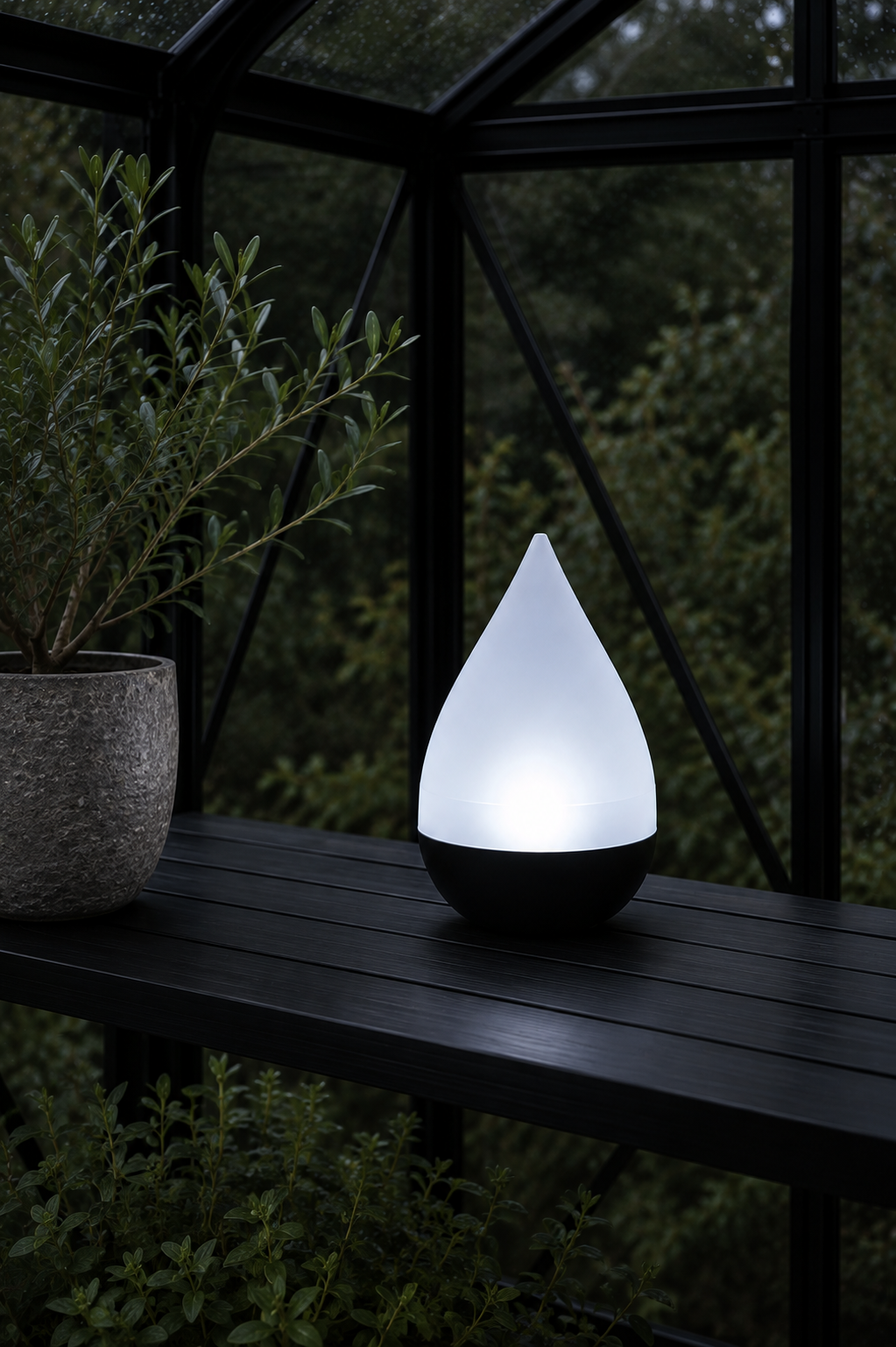 Bordlampe AURA med solceller