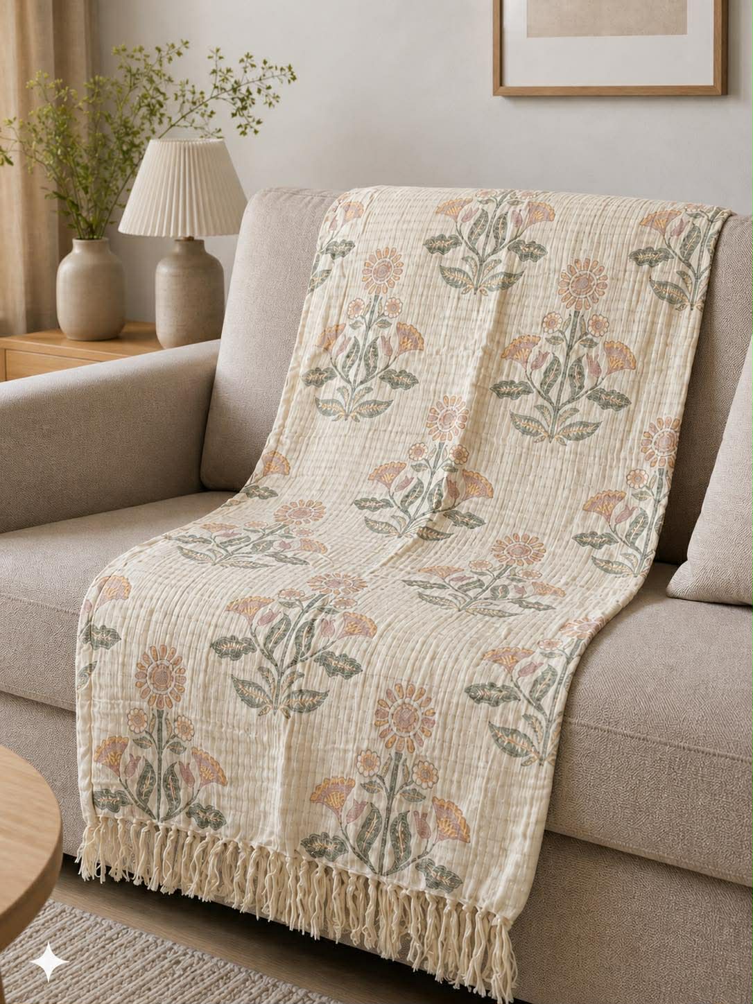 Plaid JACQUARD - flower