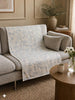 Plaid JACQUARD - flower blue