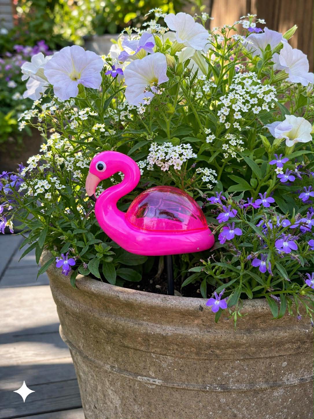Flamingo på spyd - Solar