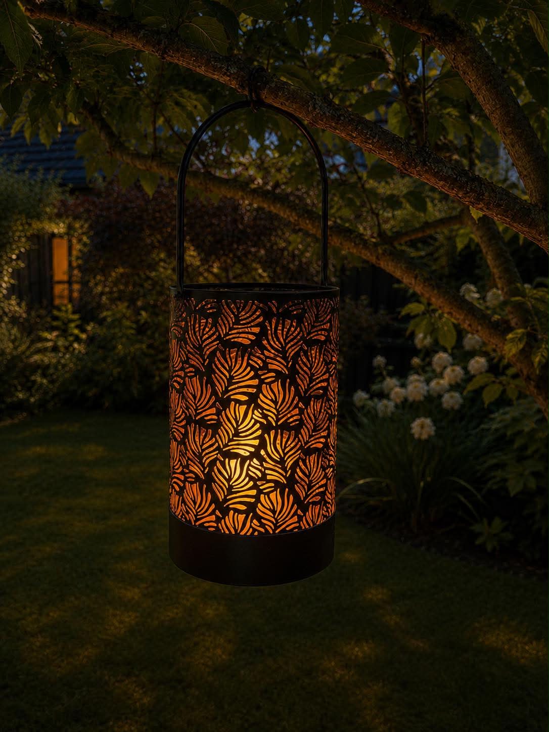 Lanterne Flower Cut Solar