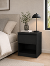 Natbord - Black med 1 skuffe