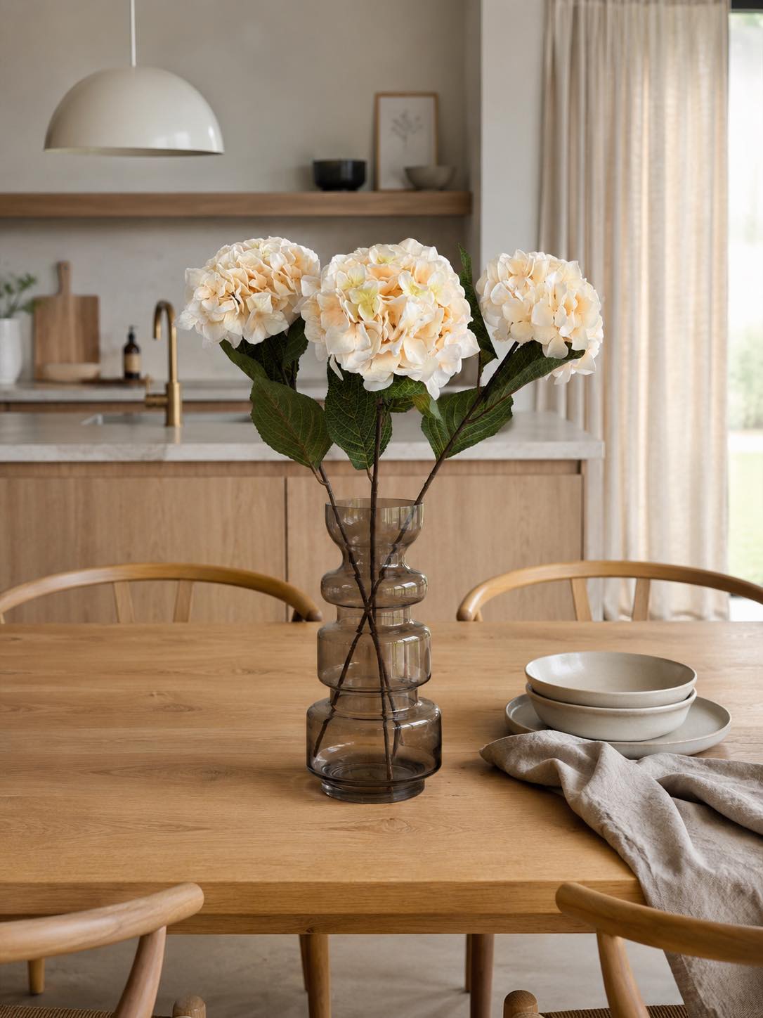 Hortensia creme - 70 cm