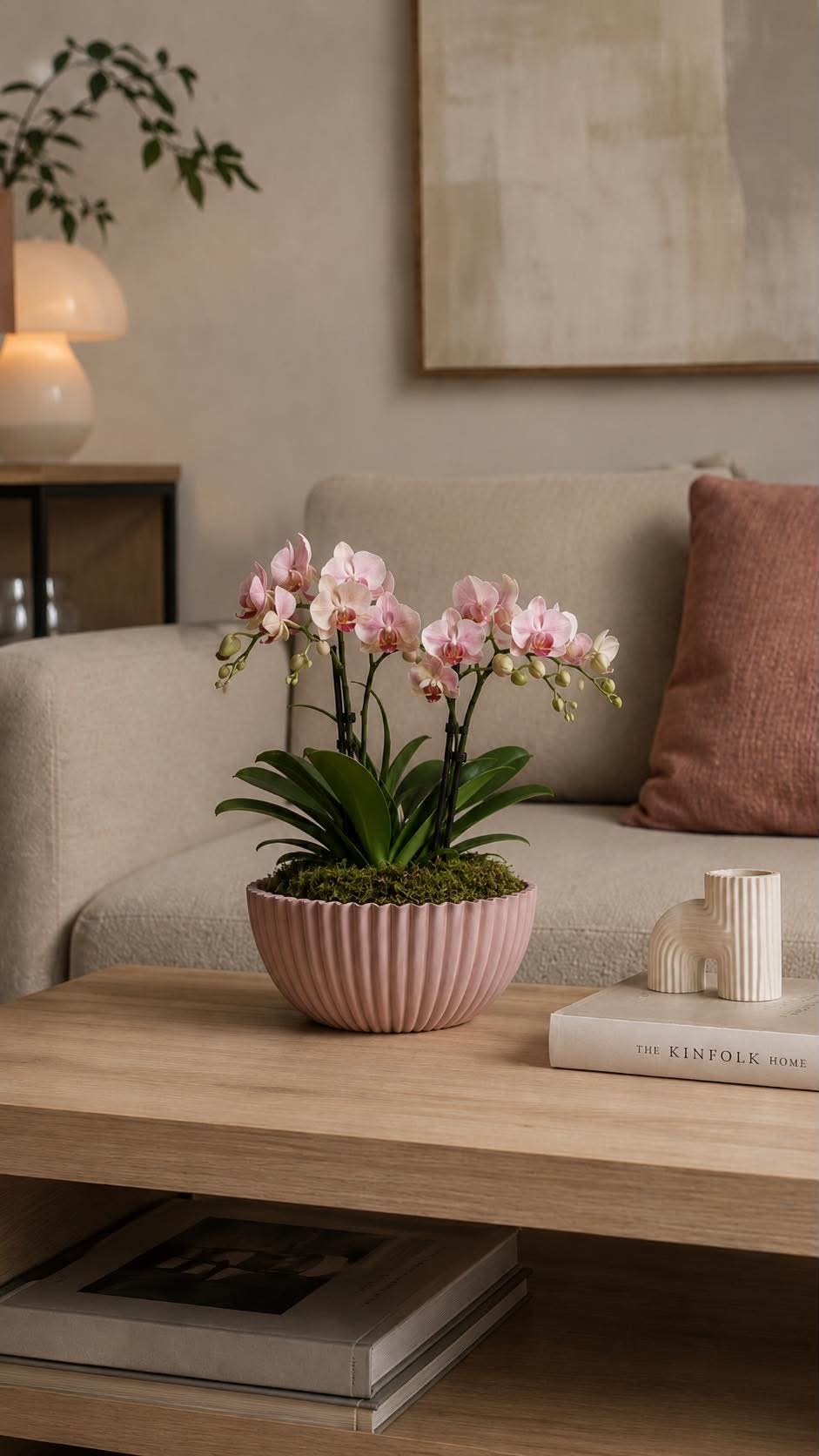 Bowl i beton look - Rosa 20 cm