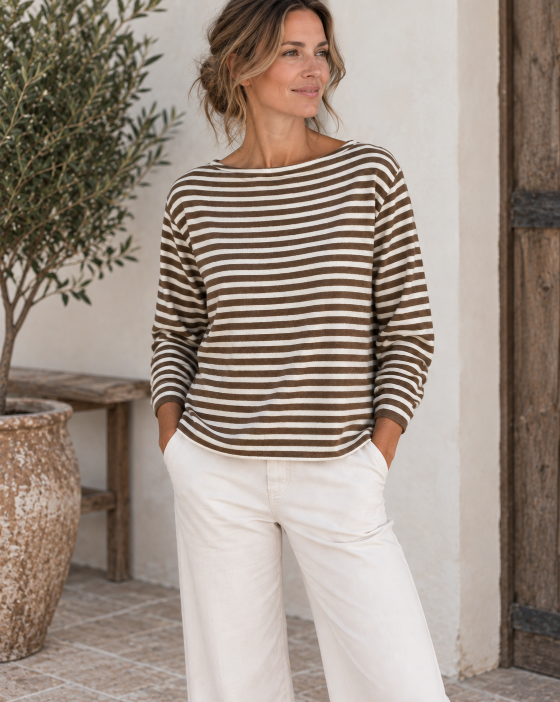 Bluse Cashmere mix - Brown