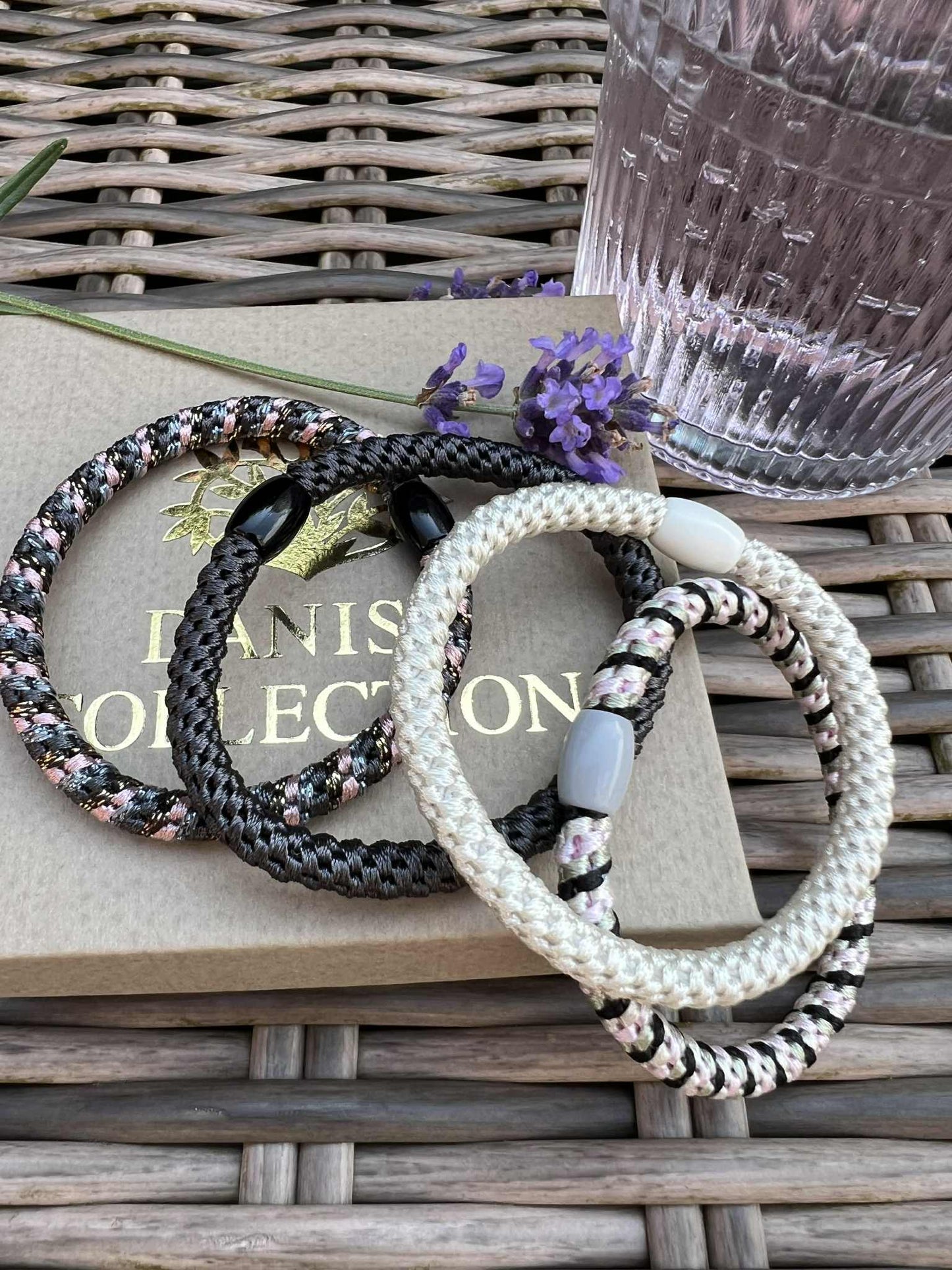 Hårelastikker Supreme Slim Mix - 4 stk.