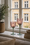 Lysestage flower - Rosa / grøn