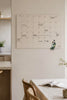 Tavle magnetisk beige - Month planner