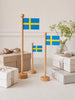 Svensk Flag wood - Flere størrelser