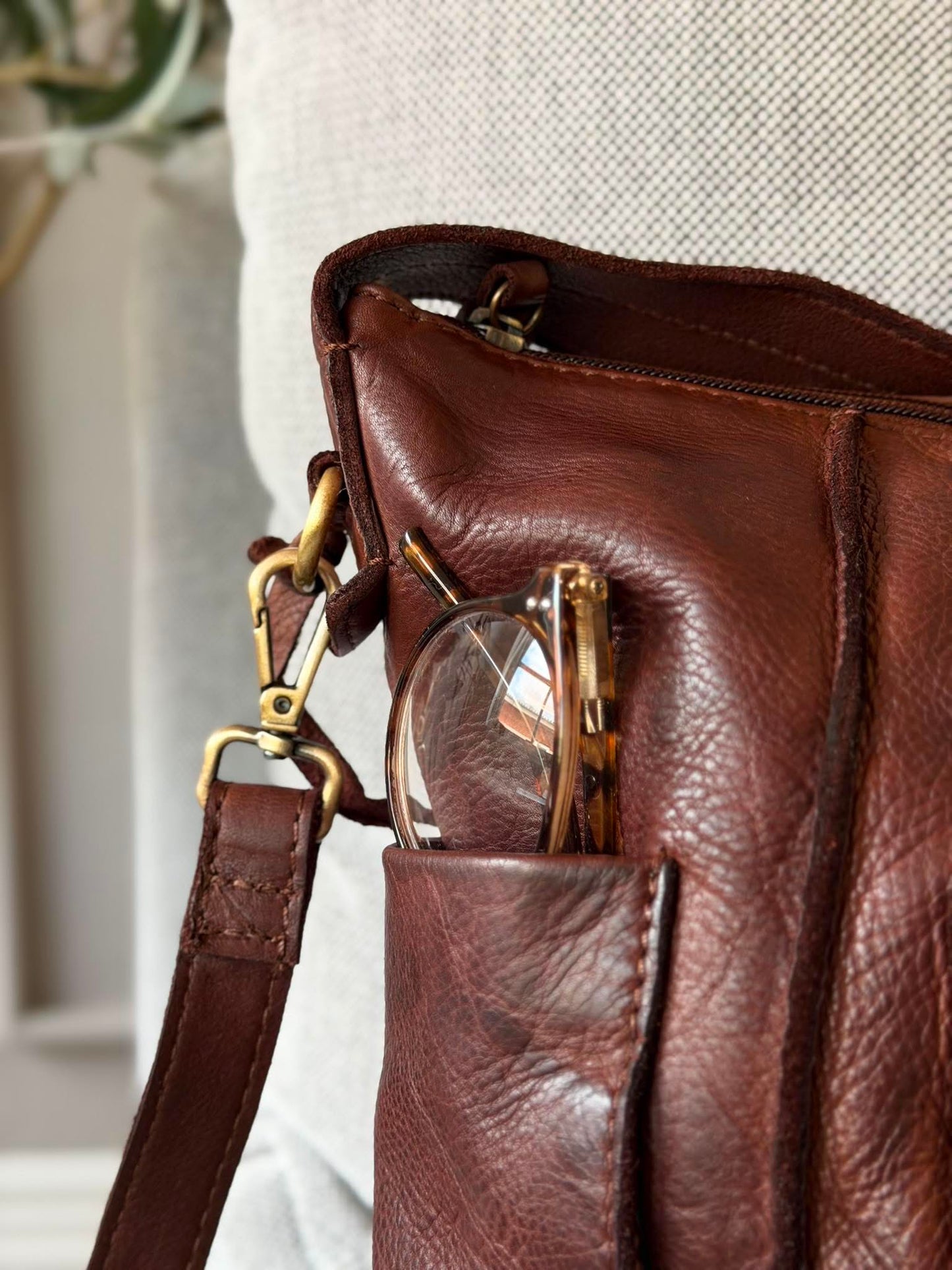 Crossbody Raw Boheme XL – Brown