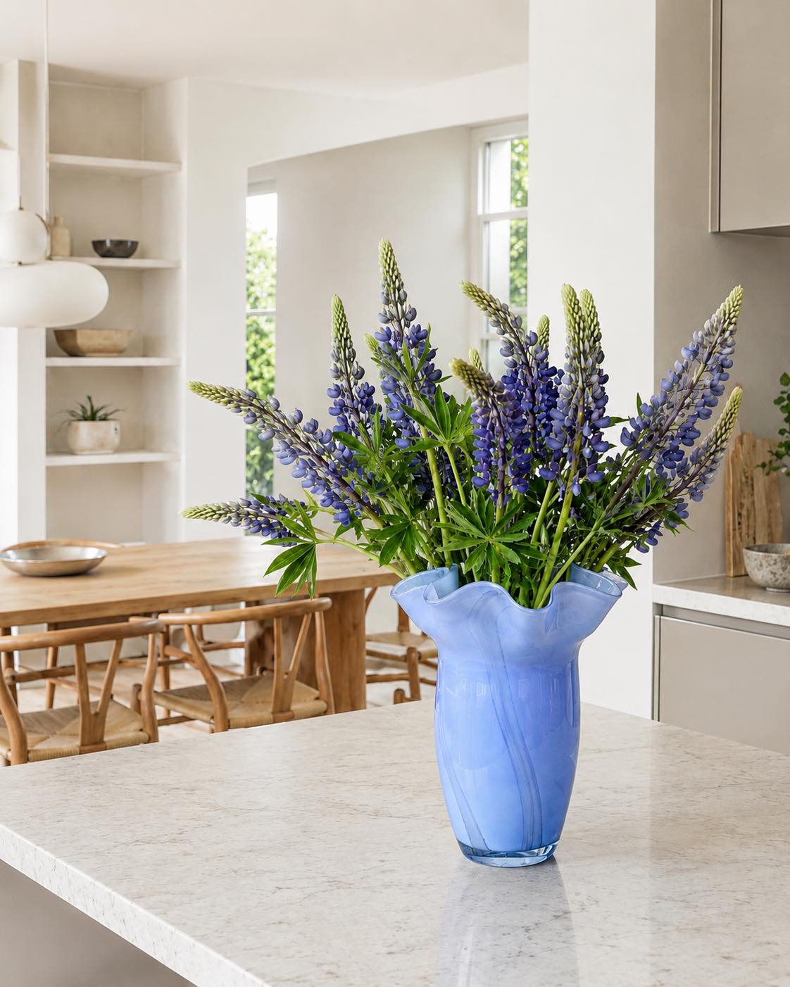 Vase Summer blue