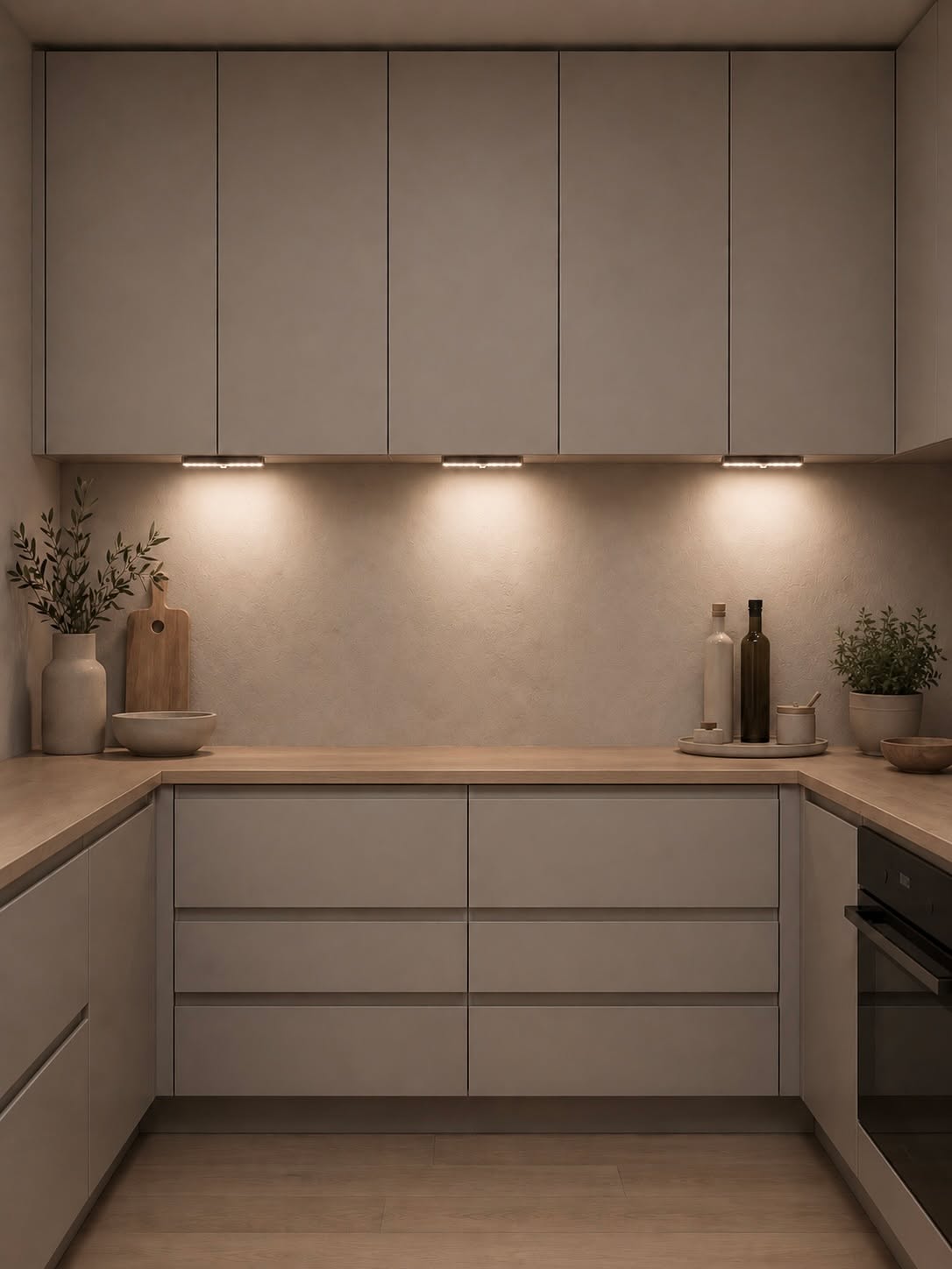 LED skabslampe med sensor