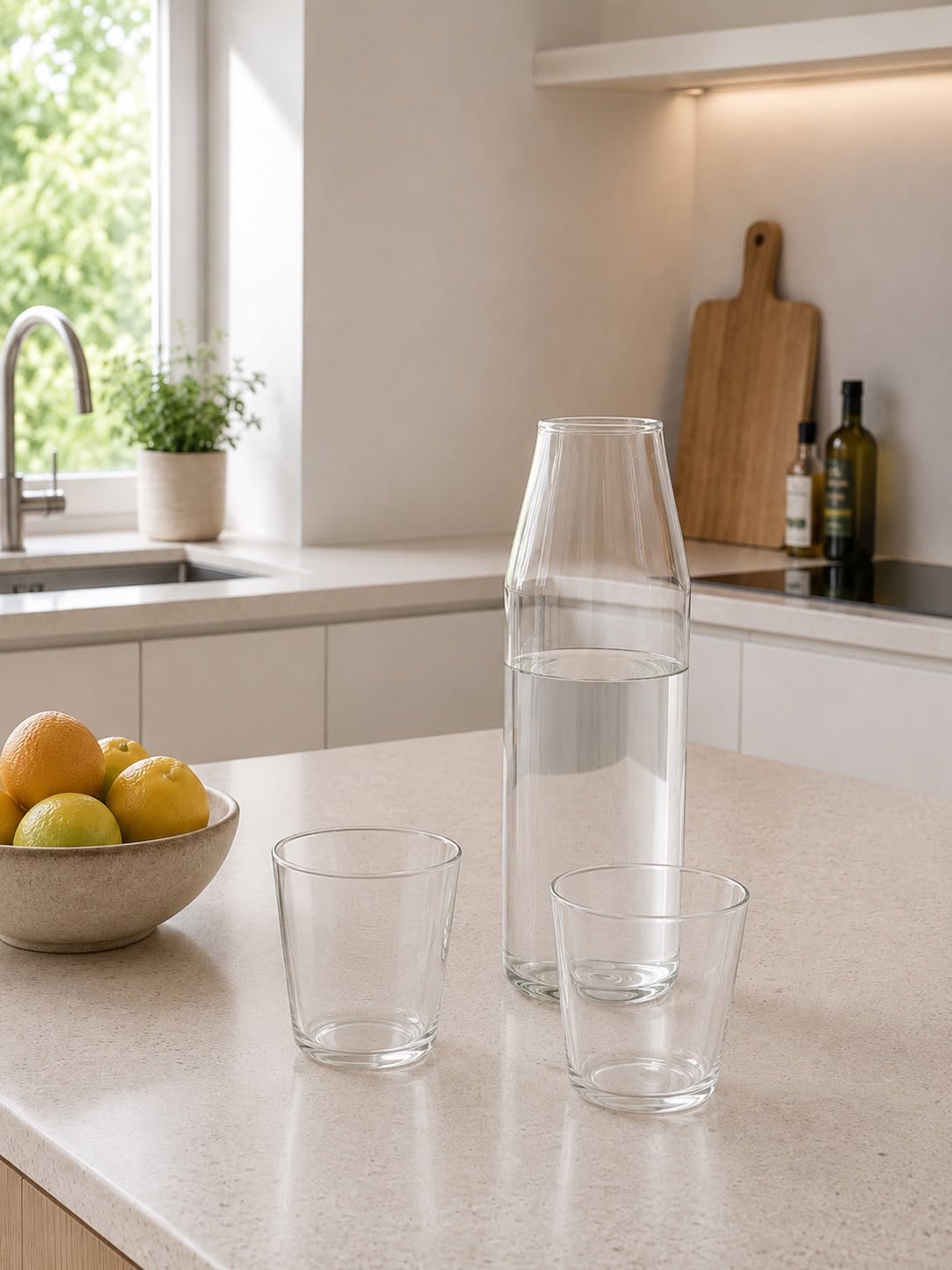 Nine Milk glas + karaffel - Clear