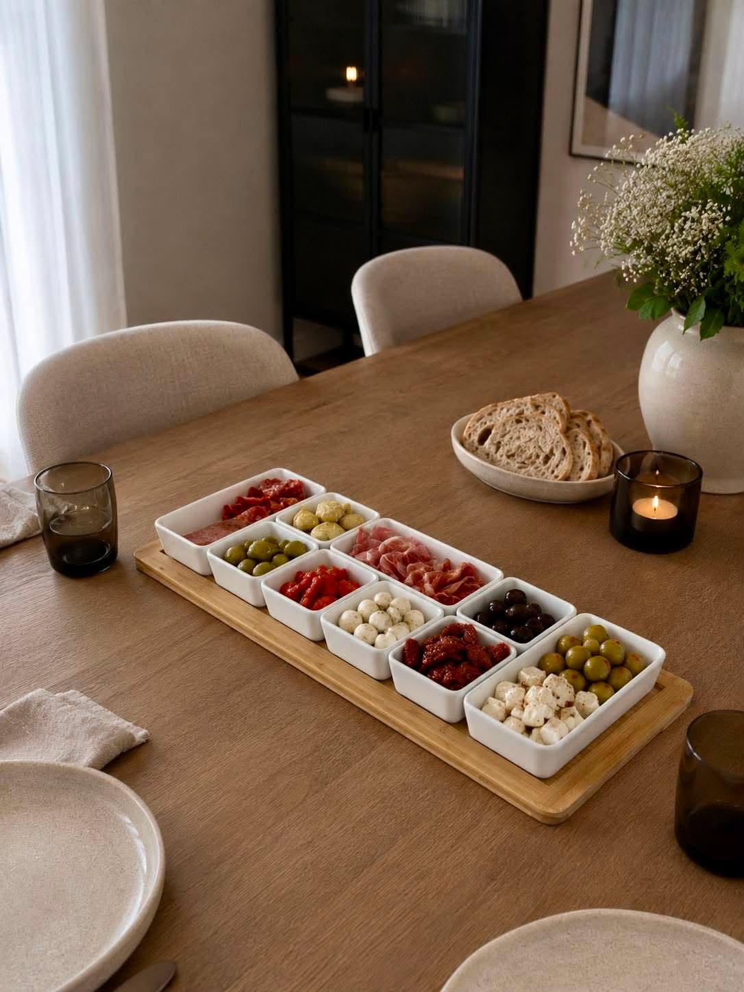 XL Tapas fad med 9 dele