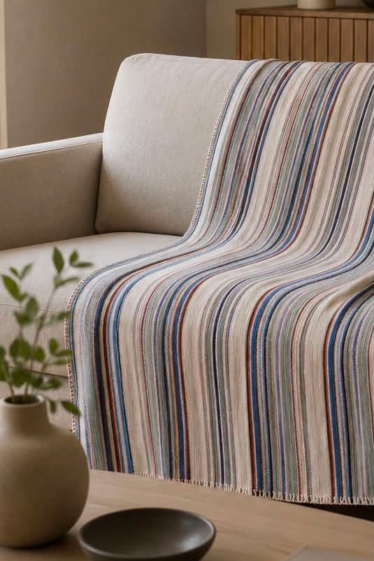 Plaid Multi stribet pastel