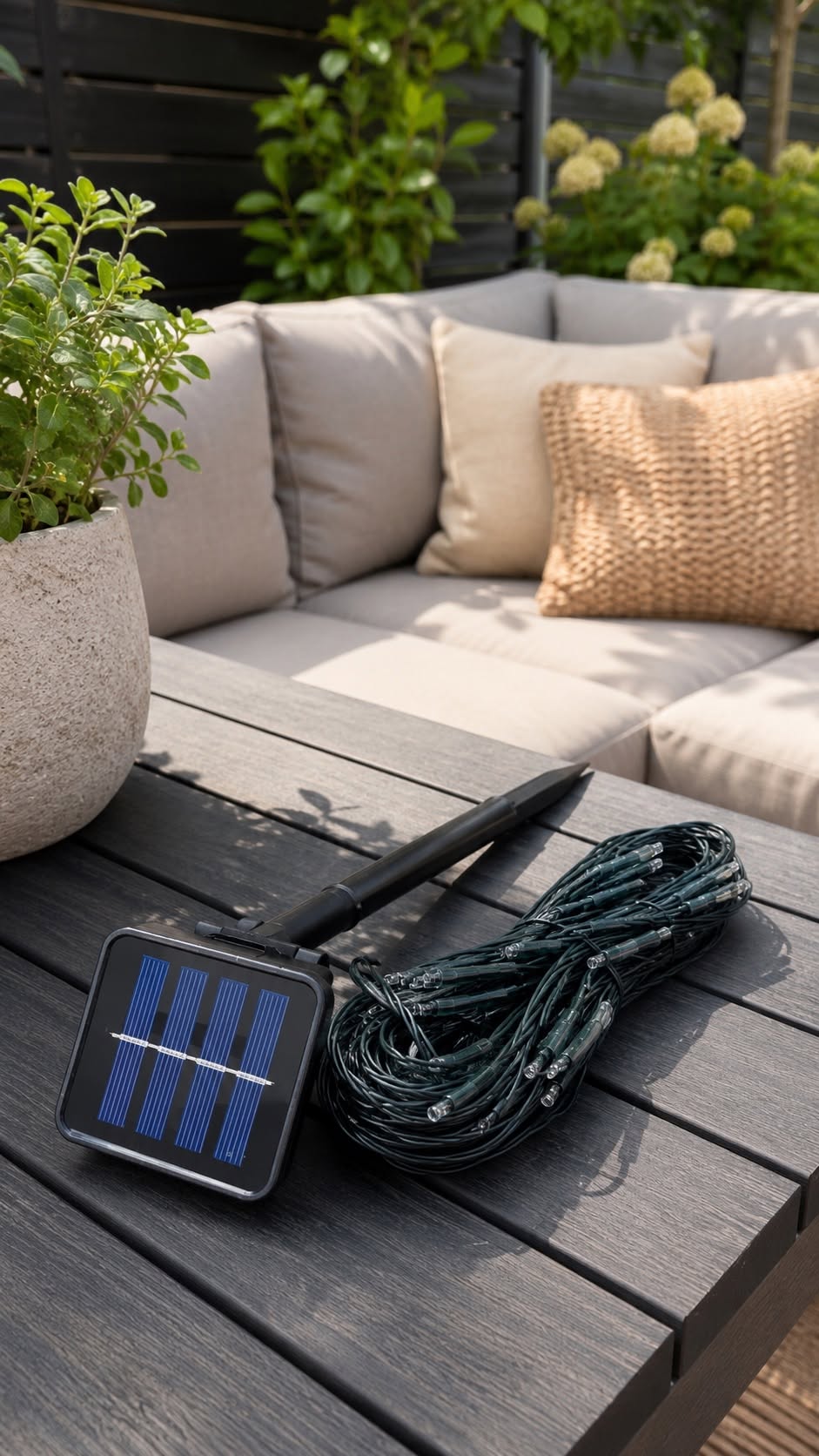 Solar lyskædenet m. 60 LED