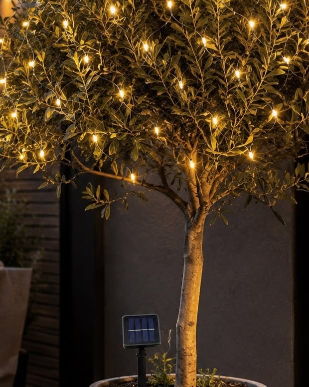 Solar lyskædenet m. 60 LED