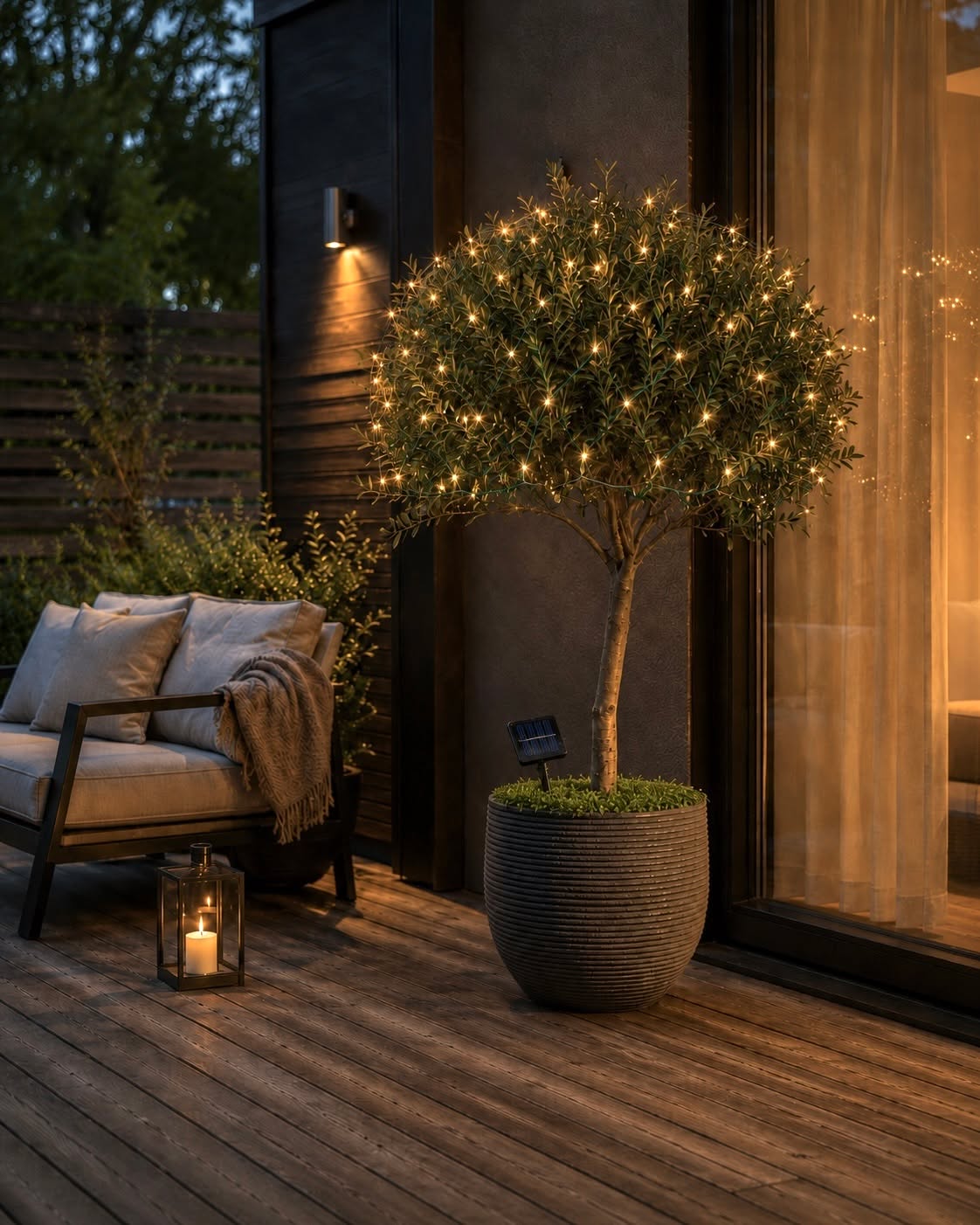Solar lyskædenet m. 60 LED